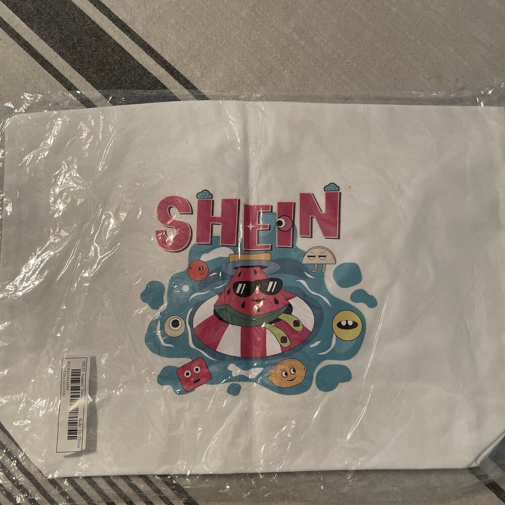 SHEIN “Summer Vacation” Tote Bag New In Sealed Package